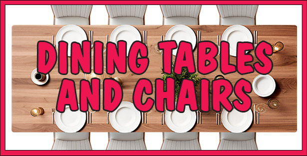 Dining Tables and Chairs. With the holidays upon us, many people are shopping for Dining Tables and Chairs. We have a large variety of both and decided to put them all in one place to make it easier for our customers to see what we have to offer. Styles vary from store to store and stores will have styles that are not shown here as well, so always check with your local store for selection.